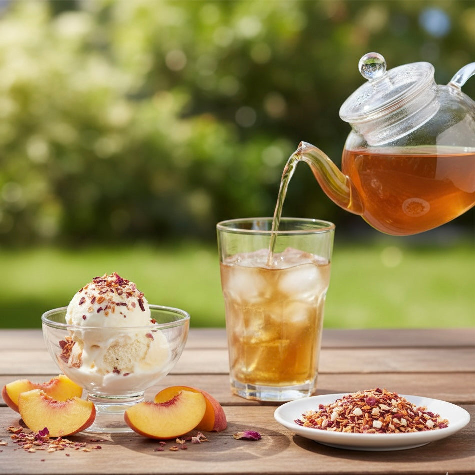 Peach Melba-flavored Fruit Tea