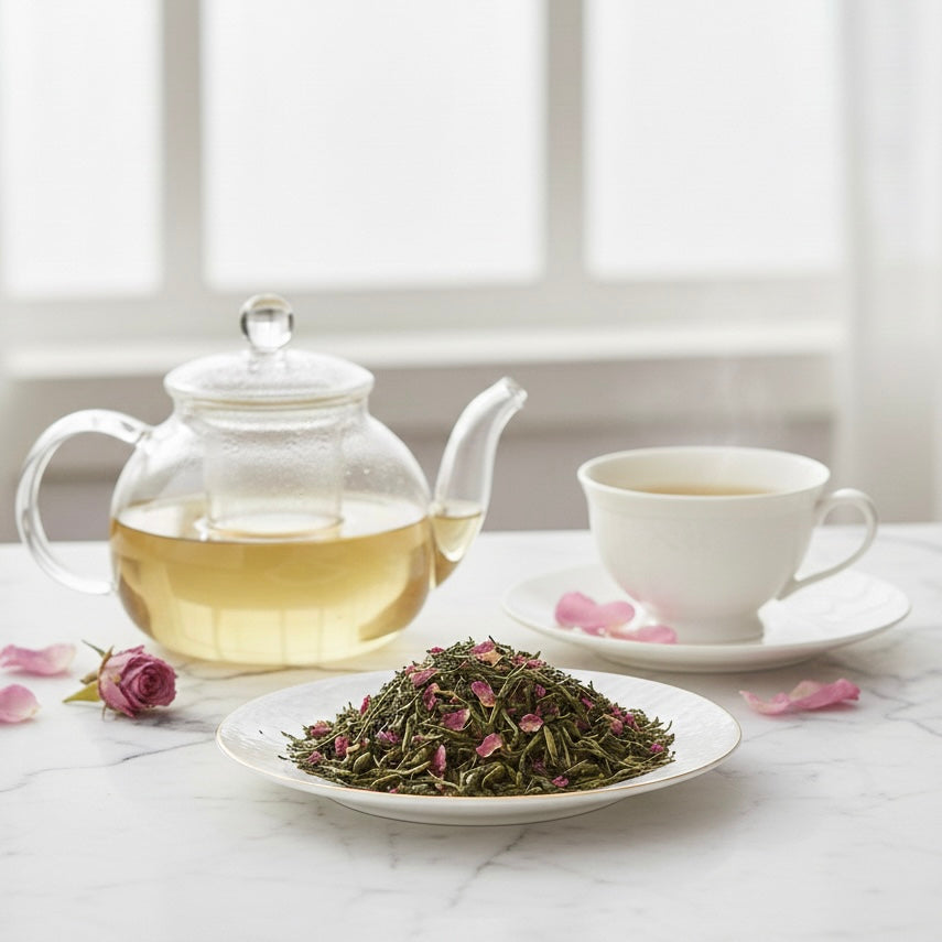 Rose & Cherry Blossom Green Tea